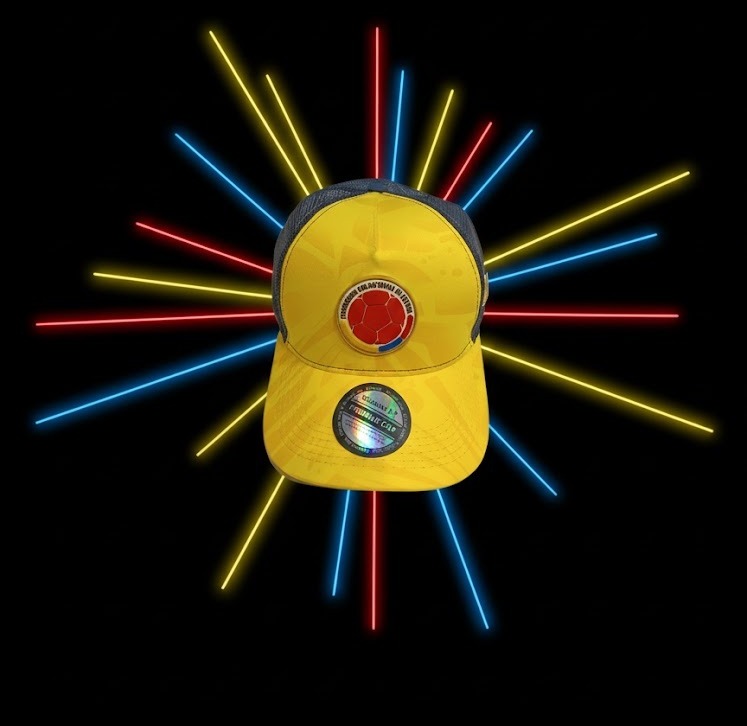 Vista 3 de CAP01T Gorra Selección Colombia - COLOR: NEGRA